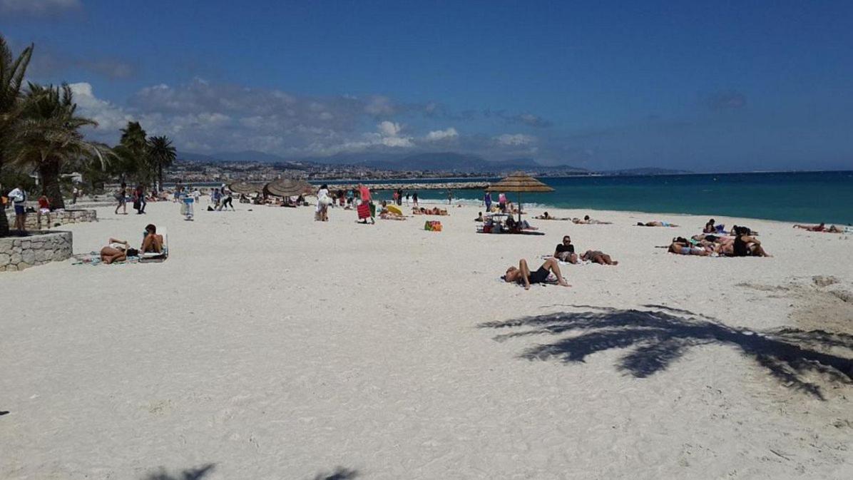 Bel Appartement Les Pieds Dans L'Eau Villeneuve-Loubet Exterior foto